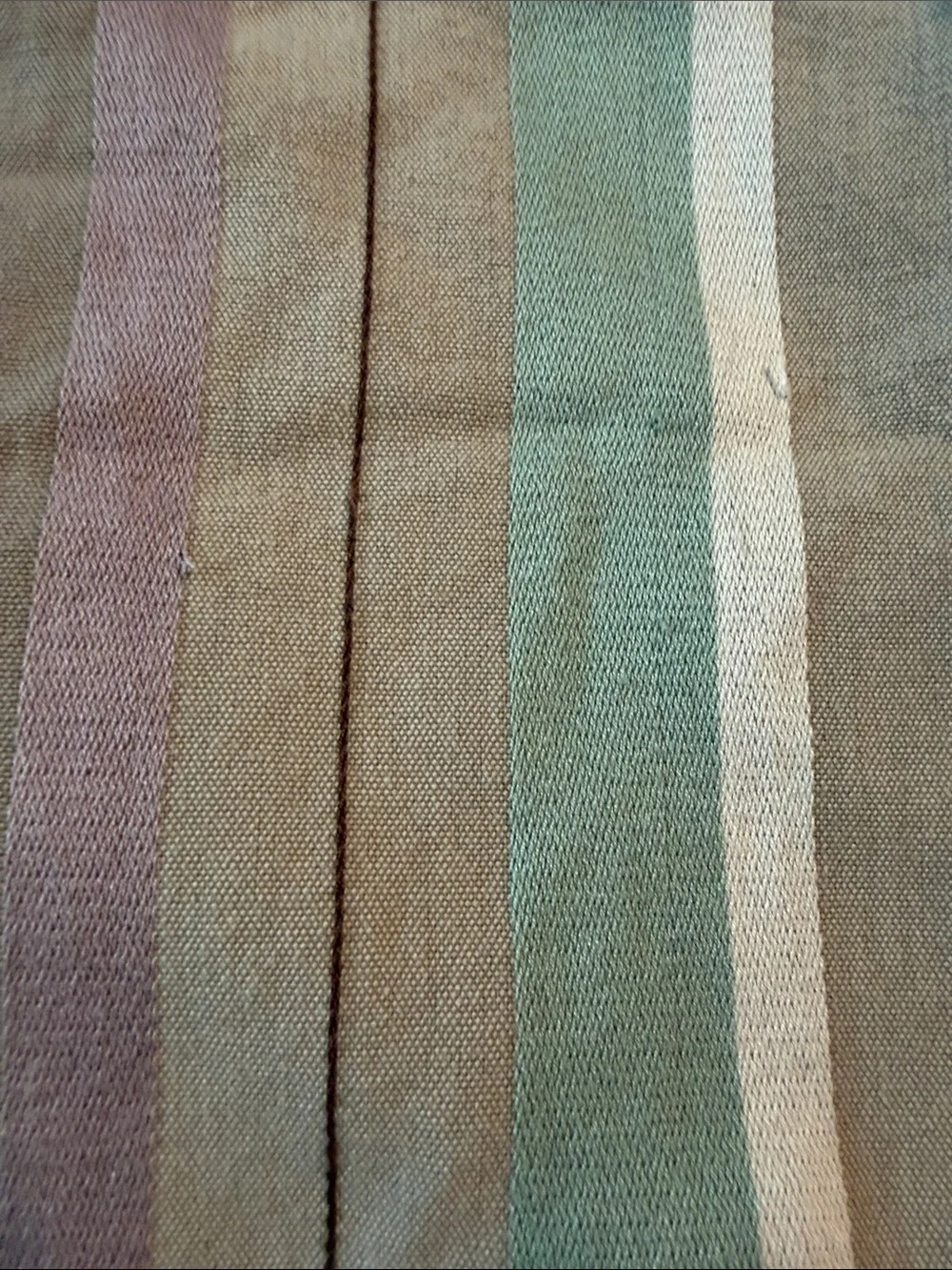 Crate&Barrel Pastel Stripe Sheet Set in Mint, Lavender, Yellow & Tan